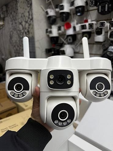 диски игры на плейстейшен 4: Уличная поворотная Wi‑Fi камера видеонаблюдения с прожекторами - Тип — 4