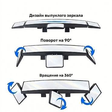 регулировка панорамы: Заднего вида Зеркало Универсальный Новый, Аналог — 6