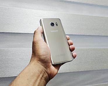 Техника жана электроника: Samsung Galaxy S7, Колдонулган, 32 ГБ, түсү - Алтын, 1 SIM — 2