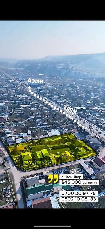 Земельный участок 49,5 соток, с. Кок-Жар - Площадь: 49,5 соток