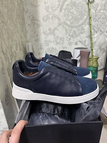 Мужские кеды Ermenegildo Zegna - Модель: низкие слип-он/кеды с