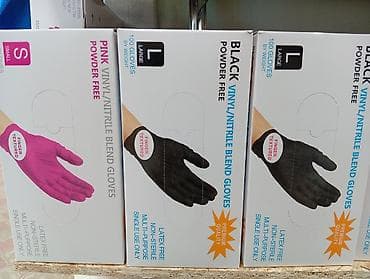 сателлит глюкометр: Перчатки одноразовые BLUE/BLACK/PINK Vinyl/Nitrile Blend Gloves - — 3