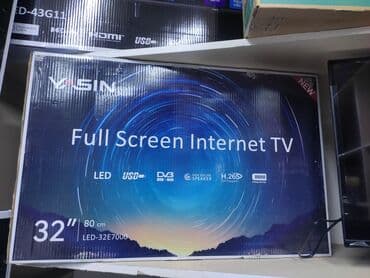 ясинь: Телевизоры Ясин 32 дюймов 81 см диагональ ресивер санарип встроенный — 1