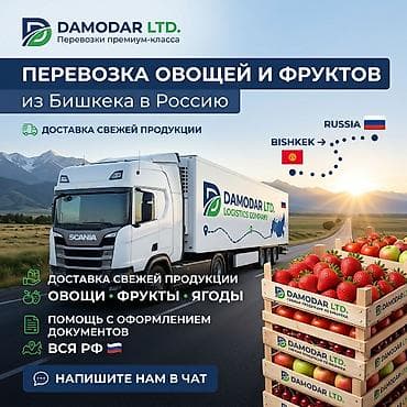 Доставка овощей, фруктов и ягод из Кыргызстана в Россию Подберём