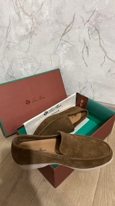 Лоферы, 39.5, Loro Piana, Новый, цвет - Коричневый, Бесплатная доставка, Самовывоз