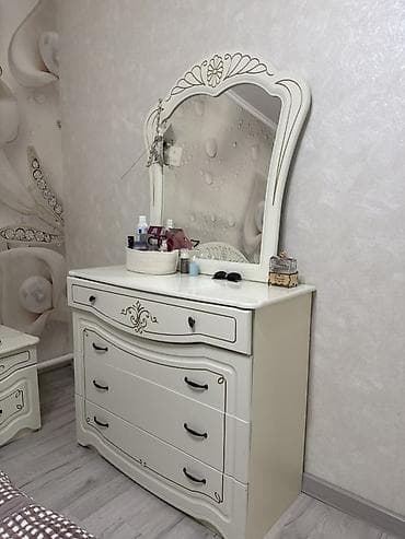 Комплекты мягкой мебели: Спальный гарнитур, Двуспальная кровать, МДФ, цвет - Бежевый — 5