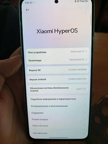 купить умные детские часы в бишкеке: Redmi, Redmi Note 13, Б/у, 256 ГБ, цвет - Зеленый, 2 SIM — 3