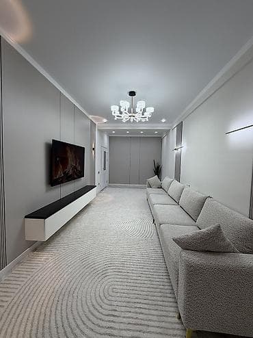 токмок квартиры продажа: 2 комнаты, 60 м², Элитка, 5 этаж, Дизайнерский ремонт — 2