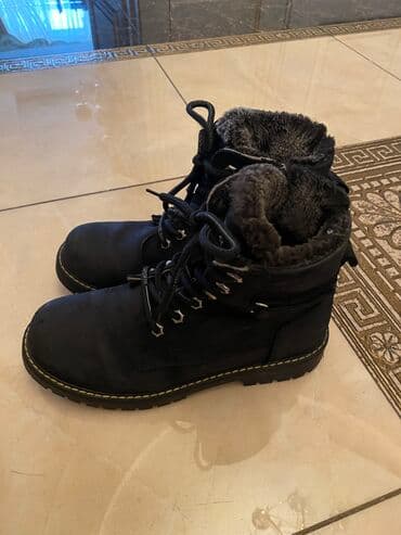 фирменная обувь из италии: Мужские ботинки, 39, Basconi, Б/у, цвет - Черный, Самовывоз — 1