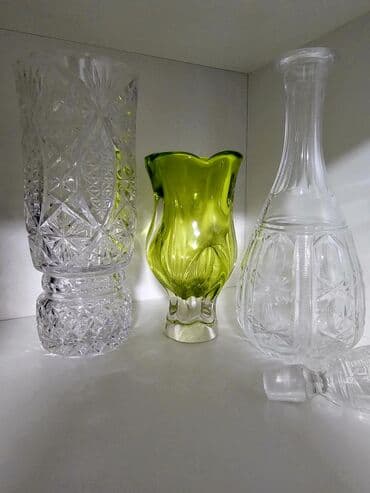 ручка перо: Вазы хрустальные — 4