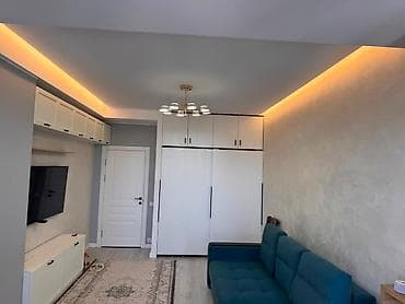 Квартиры: 1 комната, 46 м², Асанбай мкр Элитка, 9 этаж, Евроремонт — 6