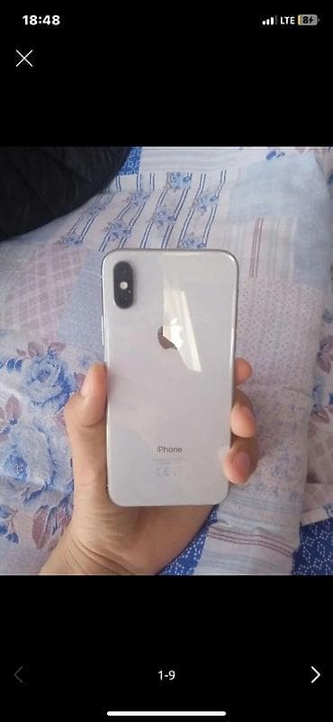 13 iphone pro max: IPhone X, Серебристый, Зарядное устройство, Защитное стекло, Чехол, 80 % — 1