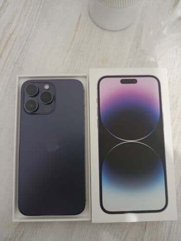 14 pro max новый: IPhone 14 Pro Max, Б/у, 256 ГБ, Deep Purple, Кабель, Коробка, 86 % — 2