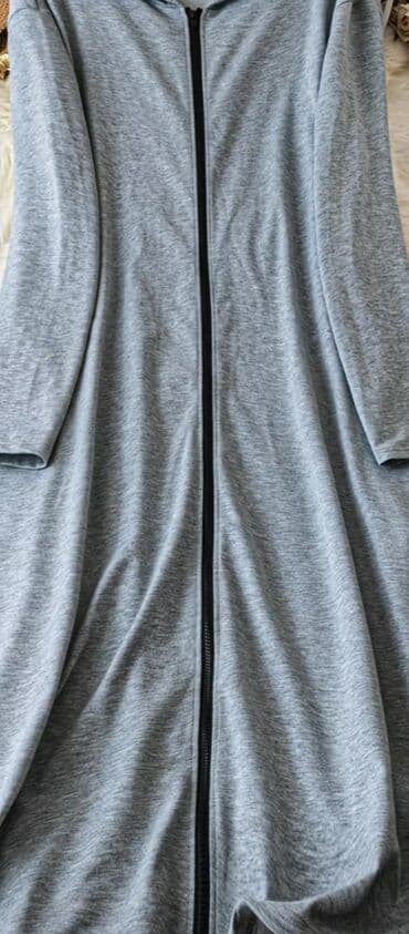 больших размеров одежда для полных: Повседневное платье, Осень-весна, Полиэстер, 4XL — 2