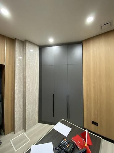 2 ярусный: Офисный шкаф, цвет - Серый, ЛДСП — 2