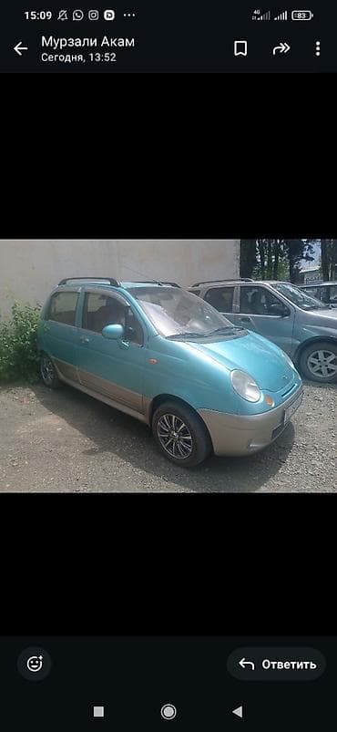 Транспорт: Daewoo Matiz: 2005 г., 0.8 л, Автомат, Бензин, Хэтчбэк — 2