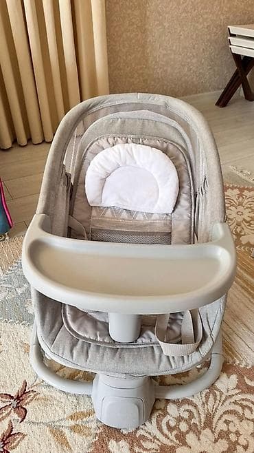 Балдар эмереги: Детское кресло-качалка Mastela 4-в-1 с дугой и москитной сеткой — 1