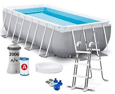 Каркасный бассейн Intex ?122 см - Прямоугольная форма, объём 8 418 л — 5