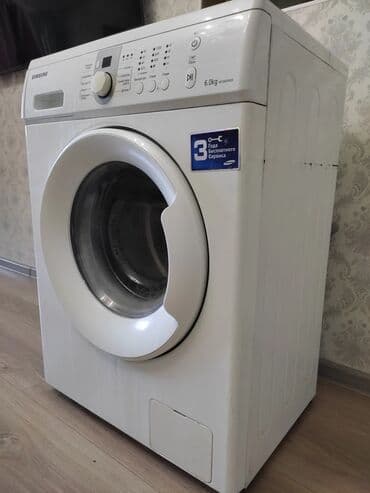 складная стиральная машинка: Стиральная машина Samsung, Б/у, Автомат, До 6 кг, Компактная — 6