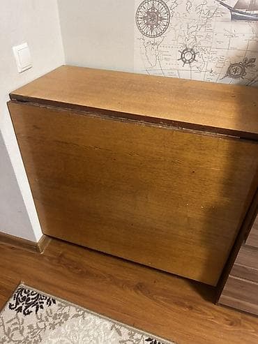 осб плиты: Стол трансформер Для кухни, Стол-книжка, цвет - Коричневый — 1