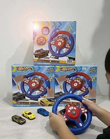 jak машинка: Детский игровой руль Hot Wheels - Многофункциональный электронный — 1