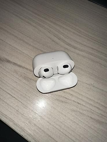 ipod 7: Беспроводные вкладыши наушники, Apple, Airpods 3, Б/у — 2