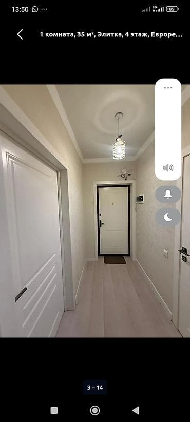 сдаю квартиру мкр кок жар: 1-комнатная квартира, 35 м², элитный дом, 4 этаж, евроремонт — 3