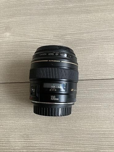 Техника жана электроника: Объектив Canon EF 100mm f/2 USM - Байонет: Canon EF (подходит к — 5