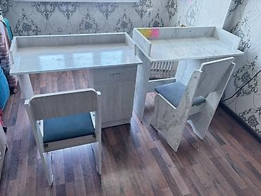 доски 50 x 35 см: Комплект парты и стула, цвет - Белый — 1