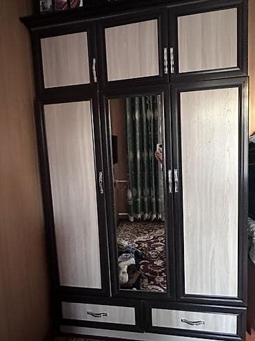 часы деревянные: Шифоньер, шкаф для одежды, Прямой, ЛДСП — 1