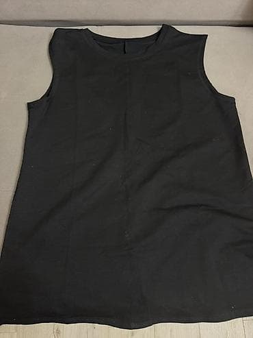 Күнүмдүк көйнөк, Жай, Узун модель, Трикотаж, Түз, L, XL