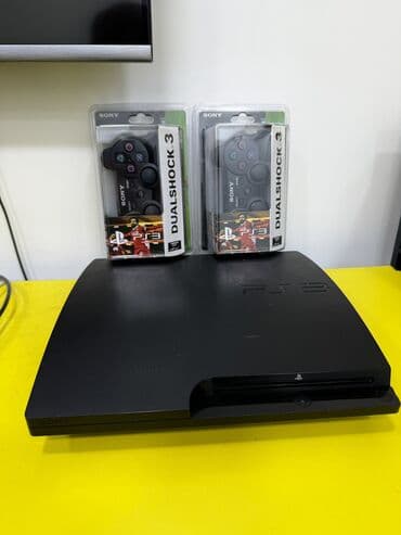 playstation 3 цена в бишкеке: PS3 Slim 320gb 25 игр внутри 2 геймпада новых качественных Гарантия — 1