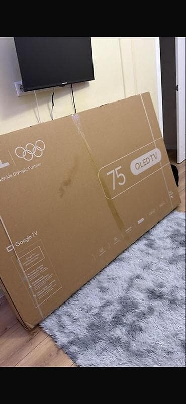QLED телевизор 75", Google TV - Диагональ: 75 дюймов — крупная панель