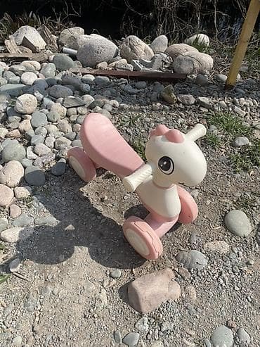 Каталка-беговел для малышей в виде милого динозаврика/единорожки. -