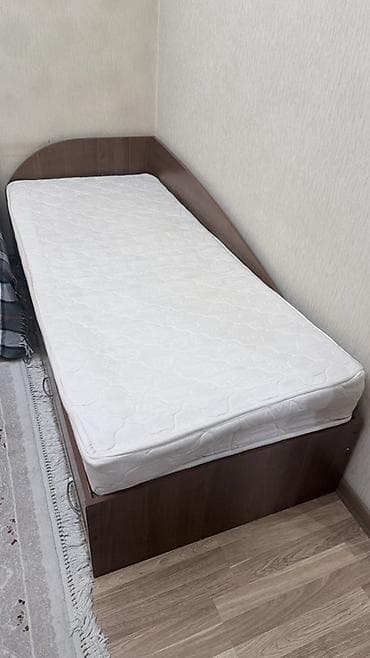 полуторка кровать: Односпальная кровать, С матрасом, длина - 190 см — 2