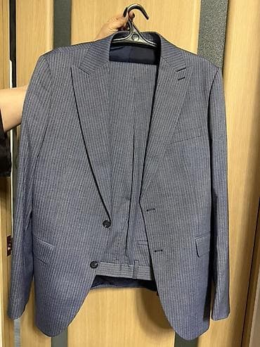 одежда акацуки: Мужской костюм-двойка в тонкую полоску. - Цвет — 6