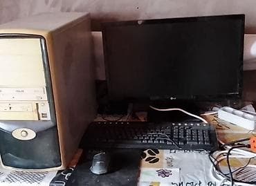 Стол компьютерлери жана комлектөөчүлөр: Прадаю компьютер за 5000 сом полностью мышка + коврик монитор — 1