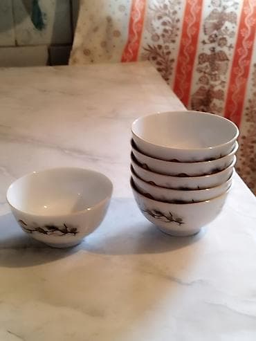 4 pot: Набор фарфоровых пиал (6 шт.) - Материал: тонкий фарфор/костяной — 1