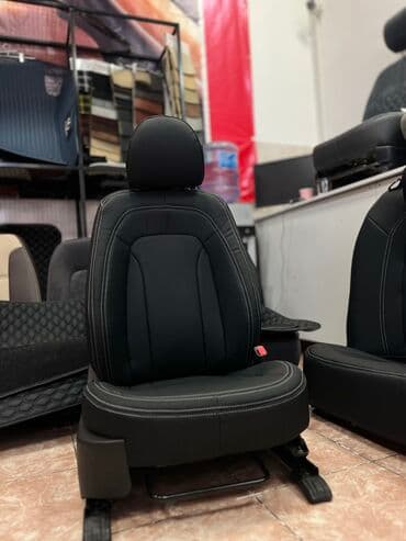 чехол кресло: Чехлы Экокожа, С подушкой, цвет - Черный, Toyota, Новый, Самовывоз — 11