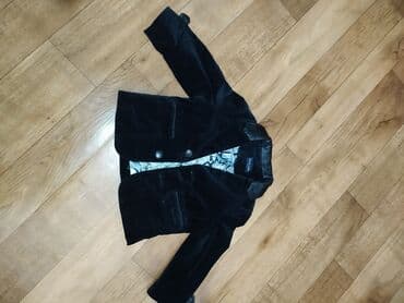 твидовый пиджак: Стильный бархатный пиджак с кожаными вставками на 1,5 -2 года — 3