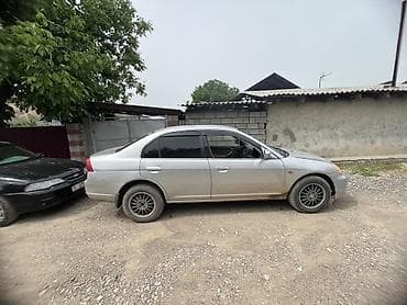 Транспорт: Honda Civic седан, поколение VII ( 2002 гг.), серебристый цвет — 3