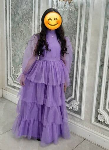 школьный фартук на прокат: Детское платье, Б/у — 1