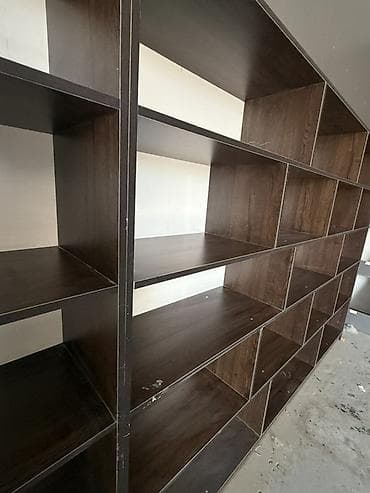 мебельные материалы: Стеллажи модульные для магазина/офиса - Конфигурация: две секции — 4