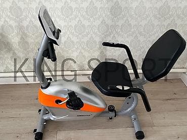 Велотренажер Long style с удобным сиденьем со спинкой и at lalafo.kg Велотренажер Long style с удобным сиденьем со спинкой и