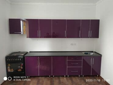 мебель для кухни фото и цены: Кухонный гарнитур, Новый, цвет - Белый, МДФ, Бесплатная доставка — 8