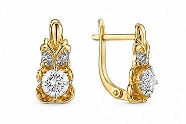 Личные вещи: Серьги из красного золота 585 Артикул: 34744 Бренд: ADAMANT — 3