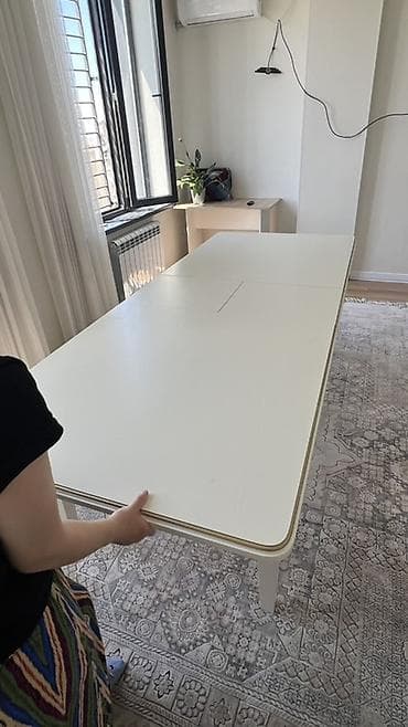 study table: Стол для зала, Б/у, Раскладной, Прямоугольный — 4