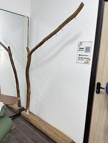 Уход и хранение одежды: Напольная вешалка-стойка из натурального дерева - Авторская — 1