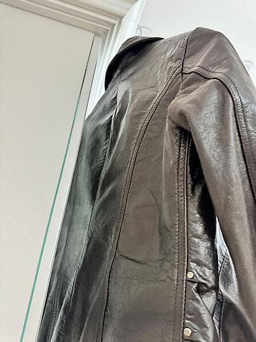 кожанки: Кожаная куртка, Натуральная кожа, Укороченная модель, XL — 2