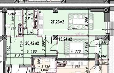 сдается квартира малдыбаева: 1 комната, 73 м², 10 этаж — 4